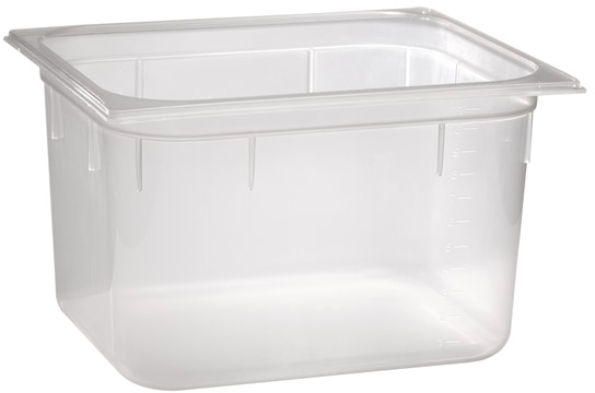 GN 1/6 Behälter 17,6 x 16,2 cm, Tiefe: 150 mm Polypropylen, 2,2 Liter spülmaschinengeeignet bruchsicher stapelbar
