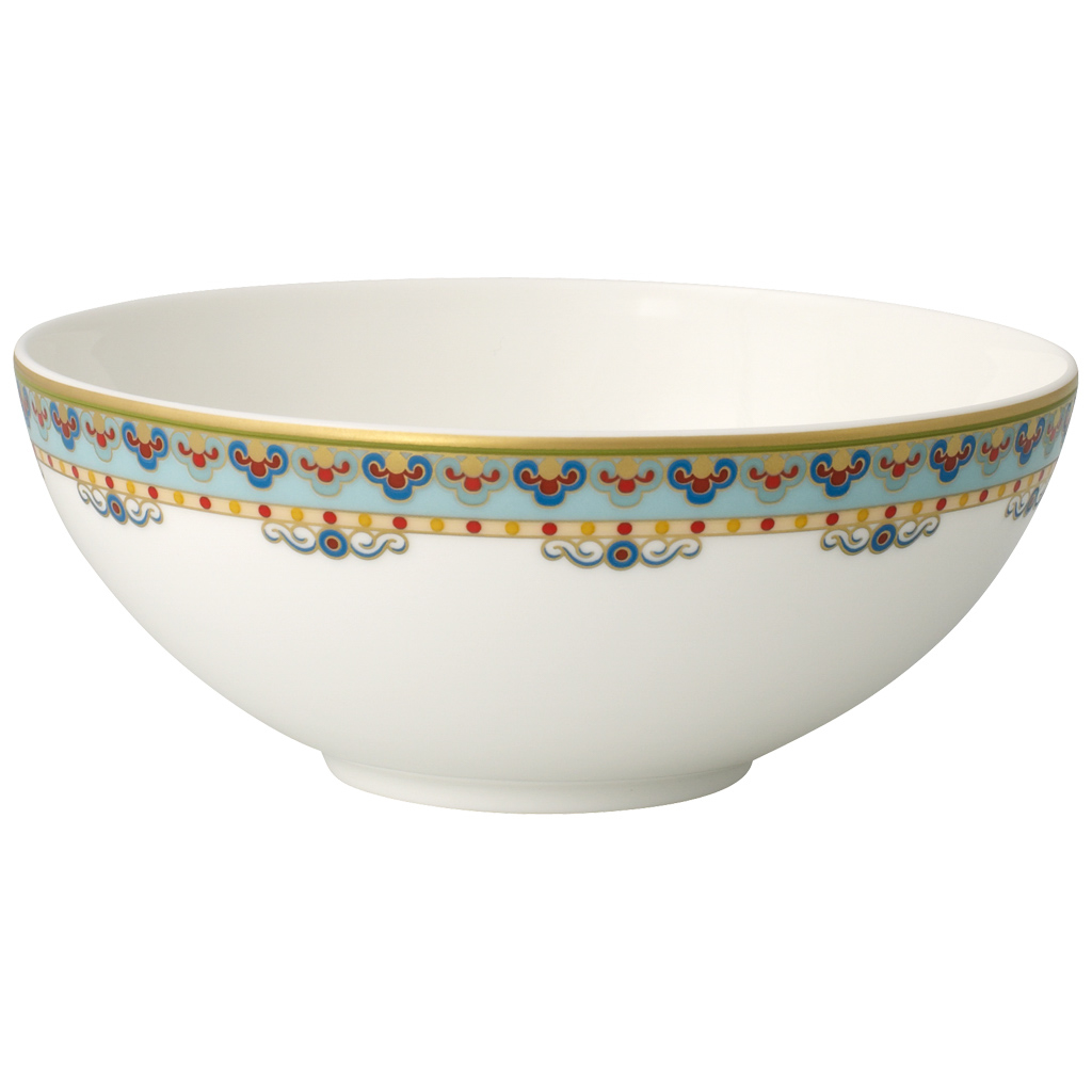 Villeroy und Boch Dessertschale - Maße: 13 x 13 x 5,4 cm / Ser.: Samarkand Aquamarin