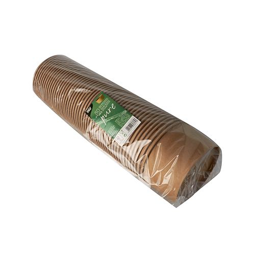 50 Salatschalen, Pappe rund 1000 ml Ø 15 cm · 7,5 cm braun von PAPSTAR