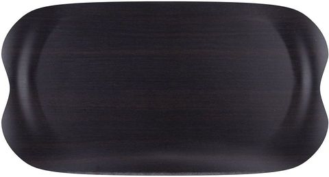 Roltex Speisetablett Earth Wave, 43 x 23 cm, dunkles Holz