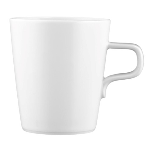Seltmann Milchkaffeeobertasse 0,37 l, rund, Form: No Limits, weiss5006 Moments, hohe Kantenschlagfestigkeit, Made in Germany