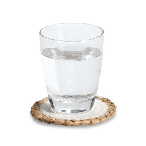 Glasuntersetzer "Boho Kitchen", Baumwolle/. Ø: 120 mm. .