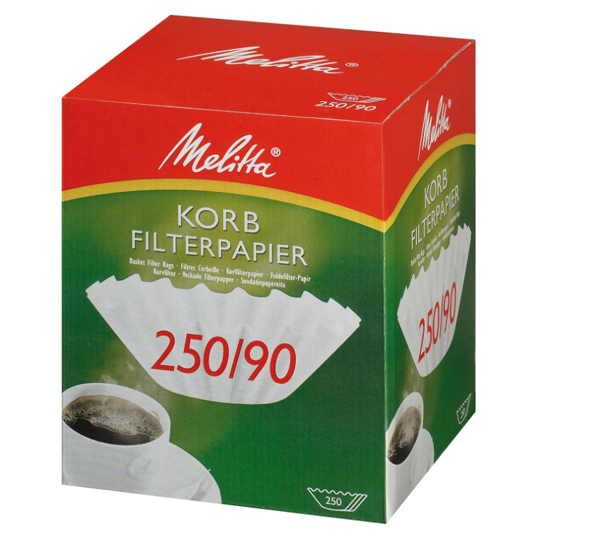 Melitta Korbfilterpapier 250/90 Inhalt 250 Stück.
