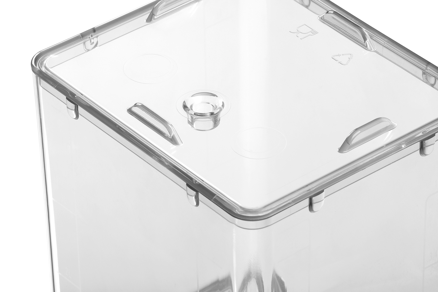 Bartscher Milchbehälter KV8,1L | Ausgelegt für:Milch ,Milchbeutel | Maße: 17,5 x 15 x 24,0 cm.Gewicht: 0,6 kg