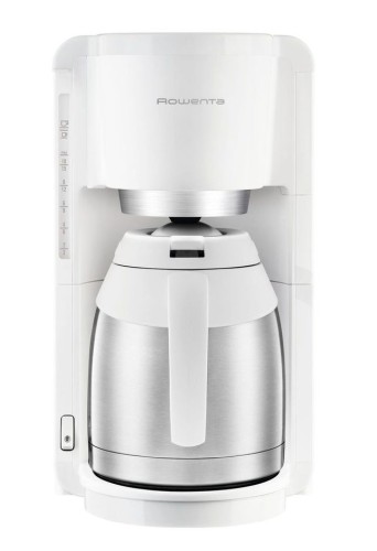 Rowenta Filter-Kaffeemaschine 1,25 Liter ADAGIO MILANO mit Edelstahl-Thermokanne, Weiß/Edelstahl