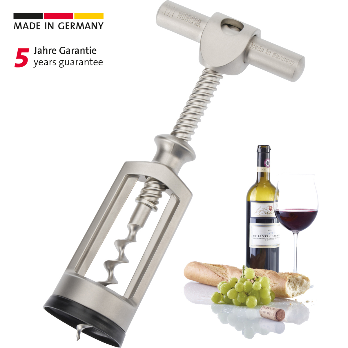 Glockenkorkenzieher »Chianti« Monopol Edition, edelmattiert