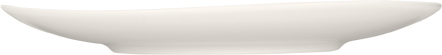 Bauscher Teller aus der Kollektion purity specials, flach, coup, asymmetrisch, 16 cm, aus Porzellan