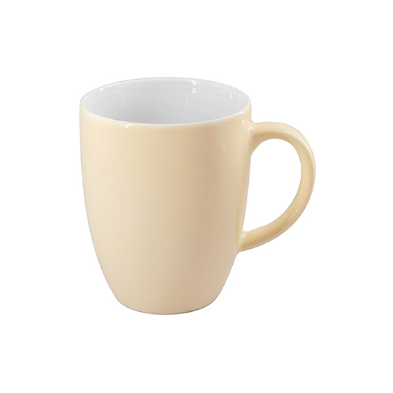 Becher mit Henkel 0,28 l - Form: Table Selection - Dekor 68568 beige - aus Porzellan. Hersteller: