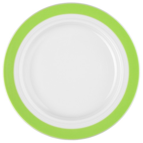 Seltmann Teller flach 25,5 cm, Form: Vitalis, Dekor: 34927 grünes Band