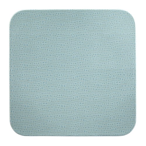 Seltmann Coupteller flach eckig 26x26 cm M5383, eckig, Form: Coup Fine Dining, Dekor: 57271 türkis, hohe Kantenschlagfestigkeit, Made in