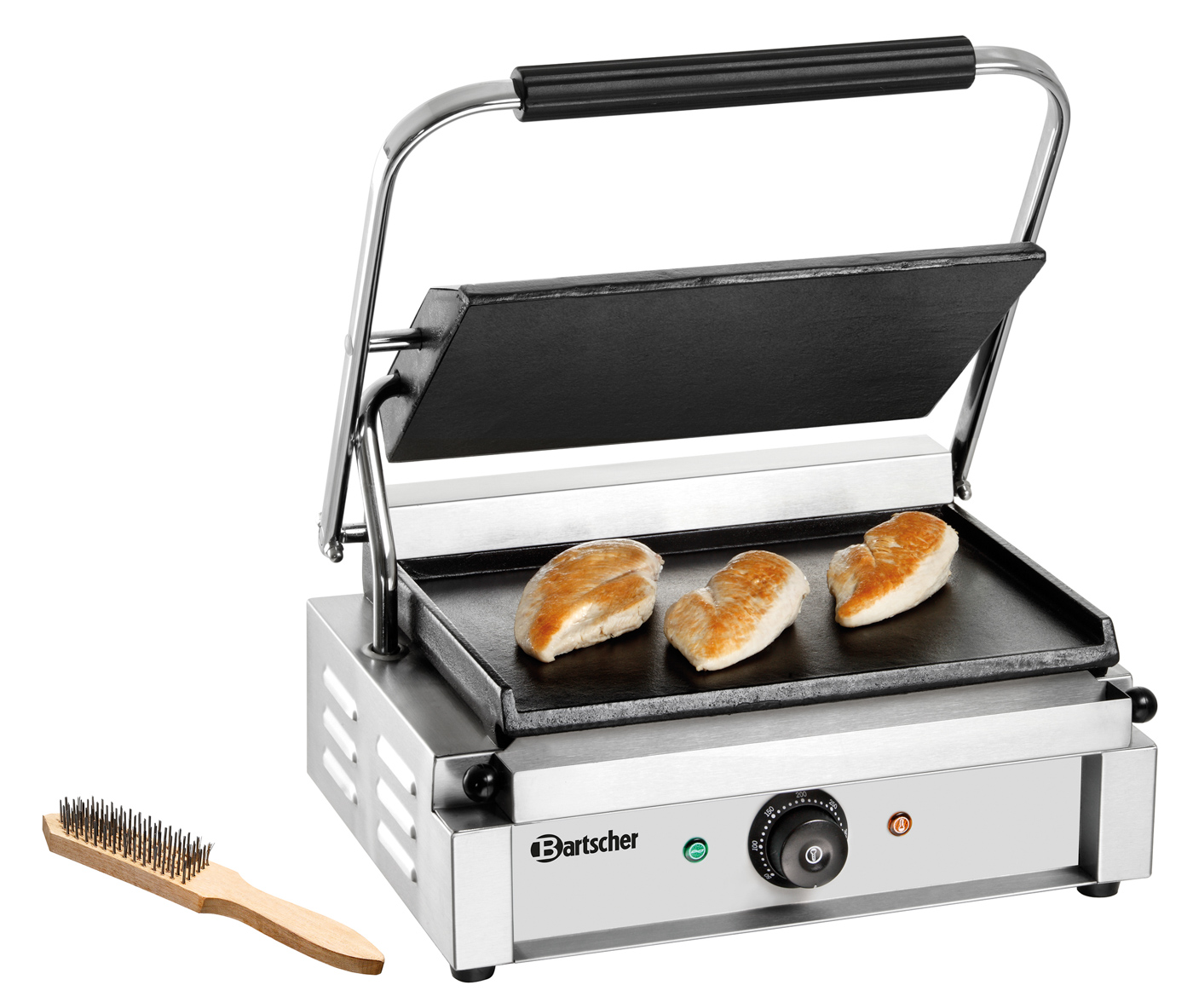 Bartscher Kontaktgrill "Panini" 1G |Programmierung: - | Maße: 41 x 40 x 20,0 cm.Gewicht: 18 kg