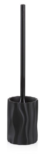 Wc-Garnitur Merida Polyresin schwarz 43,0 cm 10,0 cm von Kela