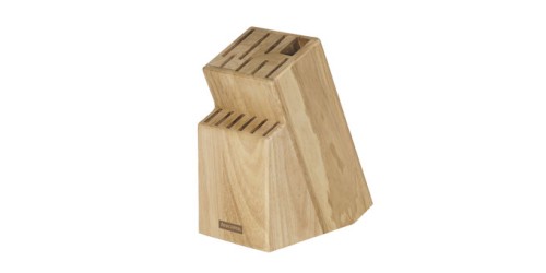 Block WOODY für 13 Messer, Geflügelschere/Wetzstahl