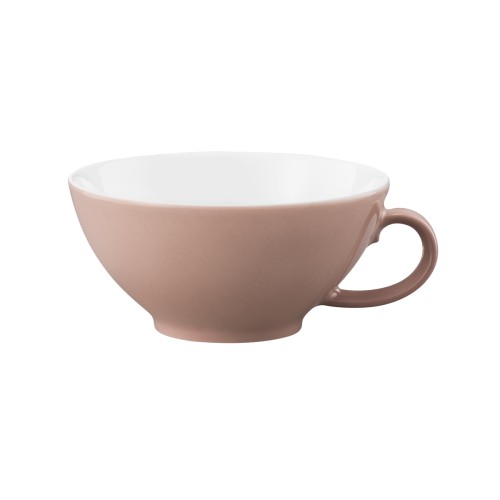 Seltmann Teeobertasse 0,14 l, rund, Form: Life, Dekor: 25673 Fashion posh rose, hohe Kantenschlagfestigkeit, Made in Germany