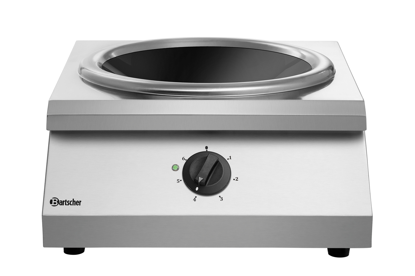 Bartscher Induktionswok IW 80 | Geräte-Anschluss:3 NAC | Maße: 51 x 60 x 33,0 cm. Gewicht: 22,2 kg