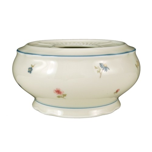 Seltmann Stövchen, Form: Marieluise, Glasur: elfenbein, Dekor: 30308 Streublume