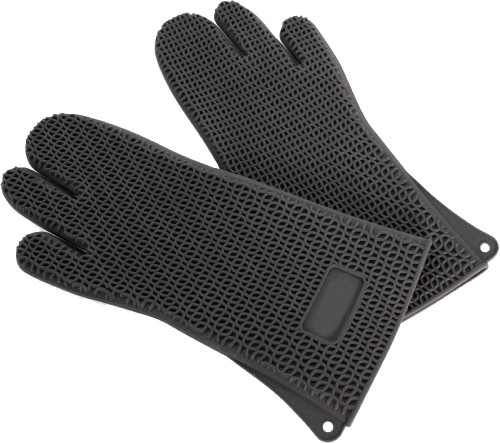 Backhandschuh aus Silikon. Länge: 385 mm, Breite: 180 mm. 100% Silikon, hitzebeständig bis + 250 °C /. max. 15 sec., flexibles Material,