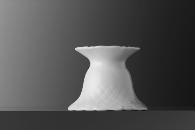 Leuchter - Höhe 5,5 cm Form LA REINE - uni weiß