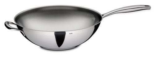 Kela Wok Flavoria aus Edelstahl 18/10, silber, Höhe ca. 95mm, Ø 320mm , Inhalt: 5 L