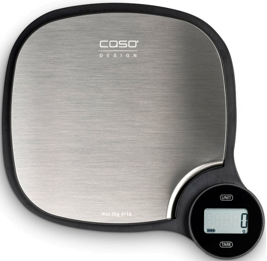 Küchenwaage KITCHEN EcoMaster umweltfreundlich mit kinetischer Energie durch drehen des Knopfes, Maße: 19,5x3x18,5 cm,