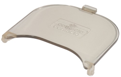 Ersatzdeckel aus Plexiglas zu Besteckeinsatz GN 1/4 aus Edelstahl 18/10, mit aufklappbarem Plexiglasdeckel, mit abgeschrägtem