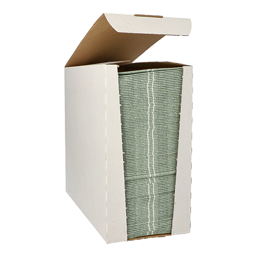 PAPSTAR 100 Servietten "ROYAL Collection" 1/6-Falz 48 cm x 33 cm dunkelgrün "Kitchen Craft"