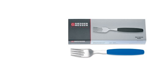 Gabel, blau 6 Stk. im Schuberkarton Giesser - Made in Germany