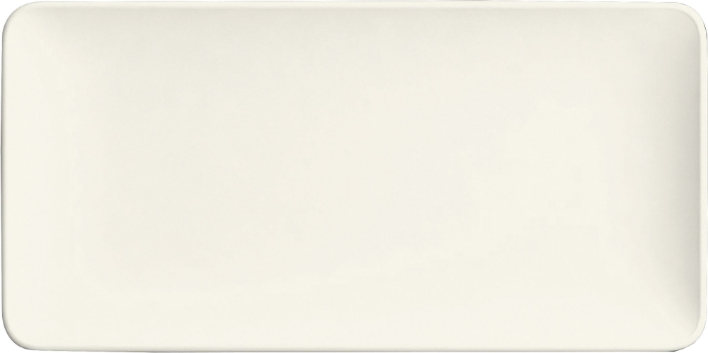 BAUSCHER purity square Platte rechteckig coup 18x9cm