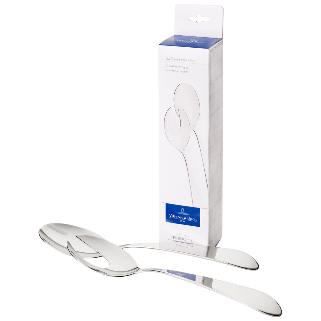 Villeroy und Boch Salatservier-Set 2tlg. - Maße: 29,7 x 6,5 x 3 cm / Ser.: Sereno XXL