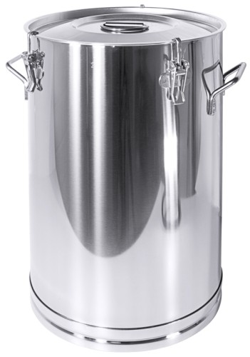 Universalbehälter aus Edelstahl 18/10, extra schwere Qualität, Ausführung entspricht Behälter 3008, jedoch komplett mit Deckel und