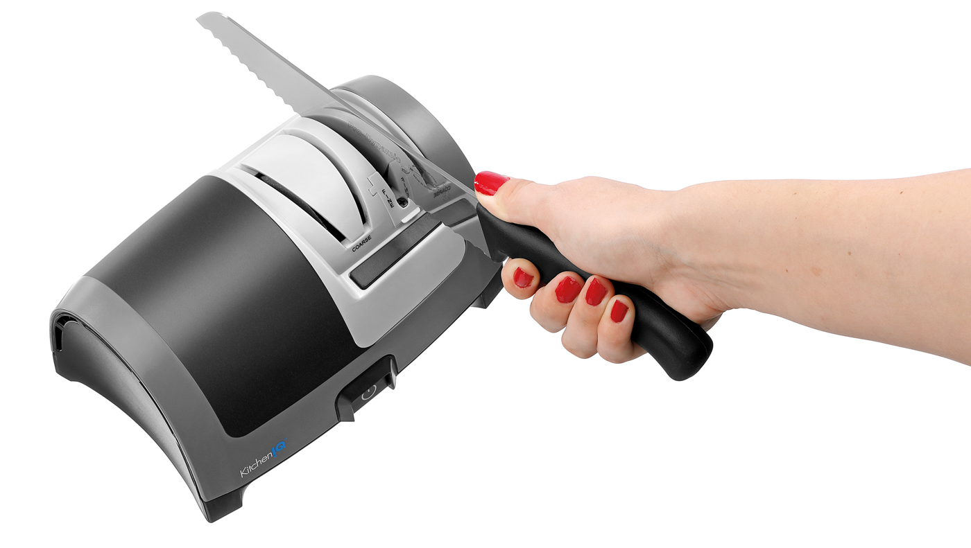 Bartscher Messerschärfer MS310 | Frequenz: 50/60Hz | Maße: 19 x 13,1 x 10,9 cm. Gewicht: 1,4 kg