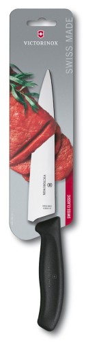 Victorinox SwissClassic, Tranchiermesser, normaler Sch., 19cm, schwarz, Blister