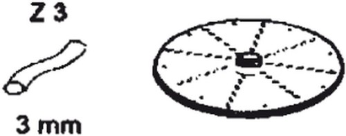 NEUMÄRKER Scheibe für Julienne Z 3 für Multi-Gemüse-Schneider