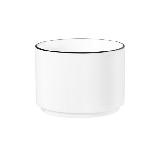 Seltmann Unterteil zur Zuckerdose 0,18 l, Form: Good Mood, Dekor: 10826 Black Line, hohe Kantenschlagfestigkeit, Made in Germany