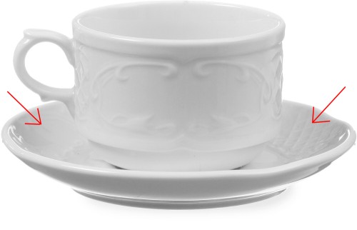 HENDI Kaffee- und Capuccinotasse Untere - Ø138 mm - Flora  --- Untertasse ---