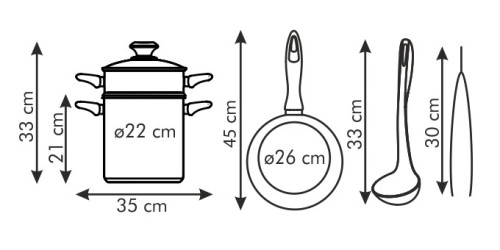 Set für Zubereitung von Teigwaren PRESTO, 6-tlg.