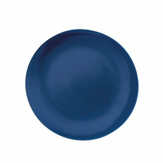 Teller flach coup 30 cm - Form: Simply Coup -, Dekor 66279 ozeanblau - aus Porzellan., Hersteller: Eschenbach. "Made in Germany".