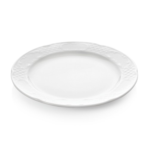 Teller, mit Dekorrand, Flache Ausführung. Material: Porzellan. Serie: Bavaria. Durchmesser: 30 cm.