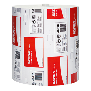 Katrin Handtuchrolle Classic System towel M2 21 cm x 160 m (B x L) Tissue weiß 6 Rl./Pack.