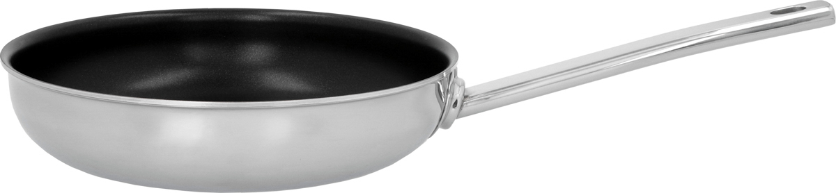 Bratpfanne, 24 cm, 18/10 Edelstahl, rund, Serie: Ecoline 5. Marke: Demeyere