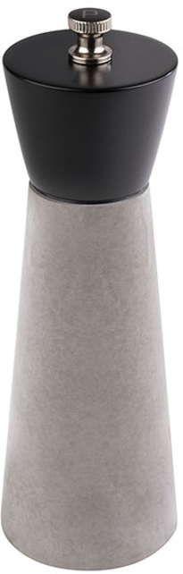 Pfeffermühle -ELEMENT- Ø 6 cm, H: 18 cm Buchenholz, Beton Mahlwerk aus Carbonstahl Mahlgrad stufenlos einstellbar Schaft aus