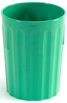 Roltex Trinkbecher mit Rillen und 220 ml Füllvermögen, smaragdgrün