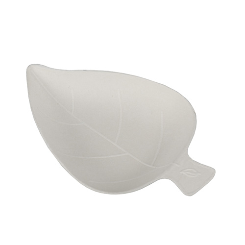 PAPSTAR 50 Fingerfood - Teller, Zuckerrohr pure 8 cm x 6 cm weiss Leaf