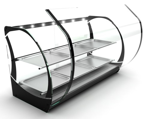 Neumärker Warmhaltevitrine Honda, 6x 2/3 GN x 20 mm