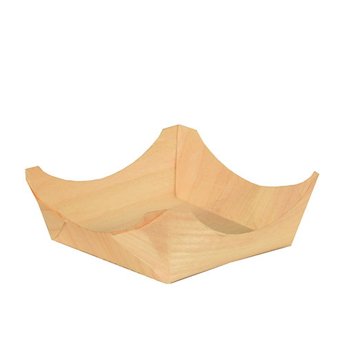 50 Fingerfood - Schalen, Holz "pure" eckig 3 cm x 8 cm x 8 cm von PAPSTAR