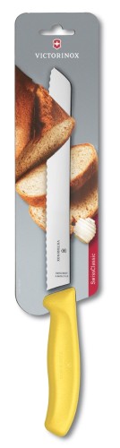 Victorinox SwissClassic, Brotmesser, Wellenschliff, 21 cm, orange, Blister