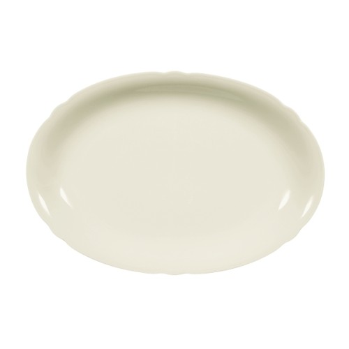 Seltmann Platte oval 31 cm, Form: Marieluise, Glasur: elfenbein, Dekor: 00003