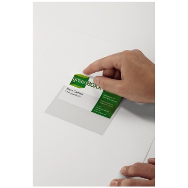 DURABLE Selbstklebetasche POCKETFIX® 90 x 57 mm (B x H) Weichfolie transparent 10 St./Pack.