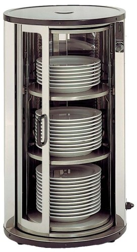 NEUMÄRKER Tellerwärmer für 45-60 Teller mit Acrylglastür Ø 450 x h 800 mm