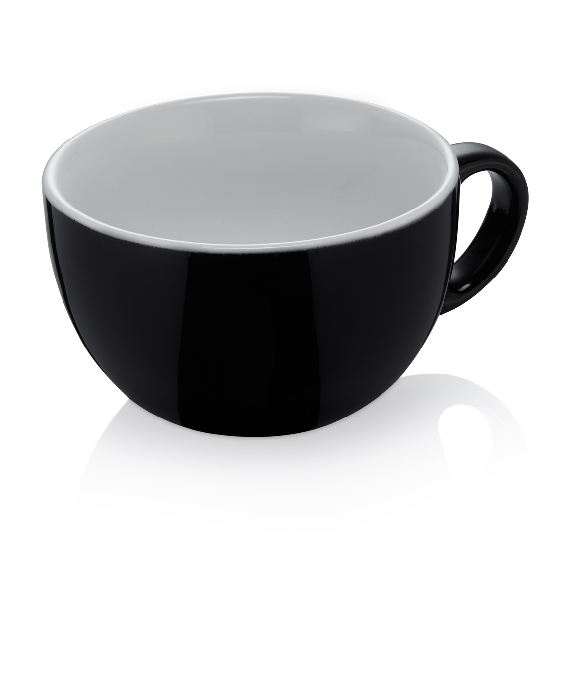 Caffè Latte Italia Black, 0,35 ltr., Porzellan Caffè Latte